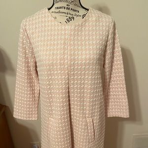 Tyler Boe gently worn dress. Pink and white. Pleated front with pockets.